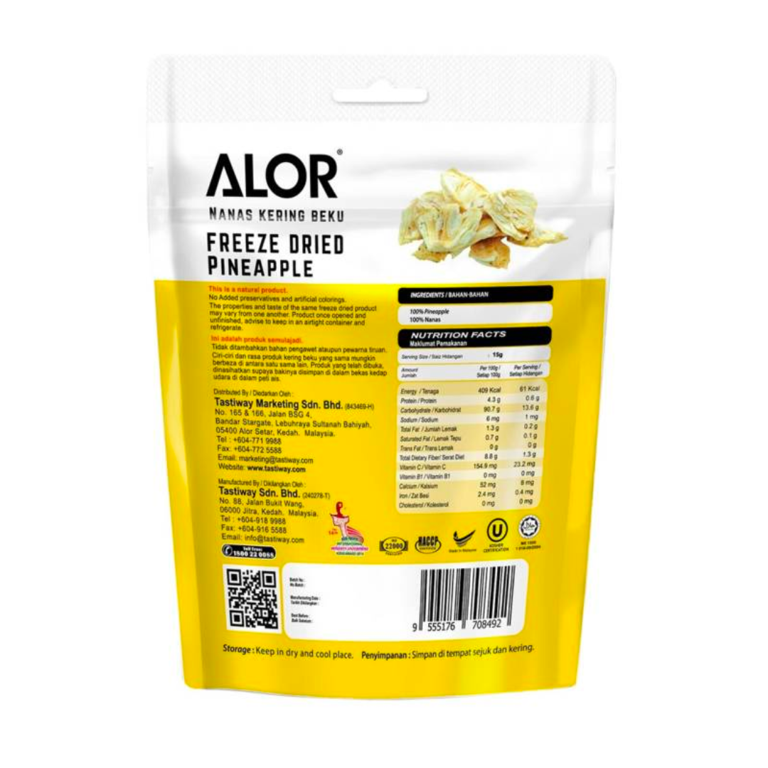 Alor - Freeze Dried Pineapple (15g)