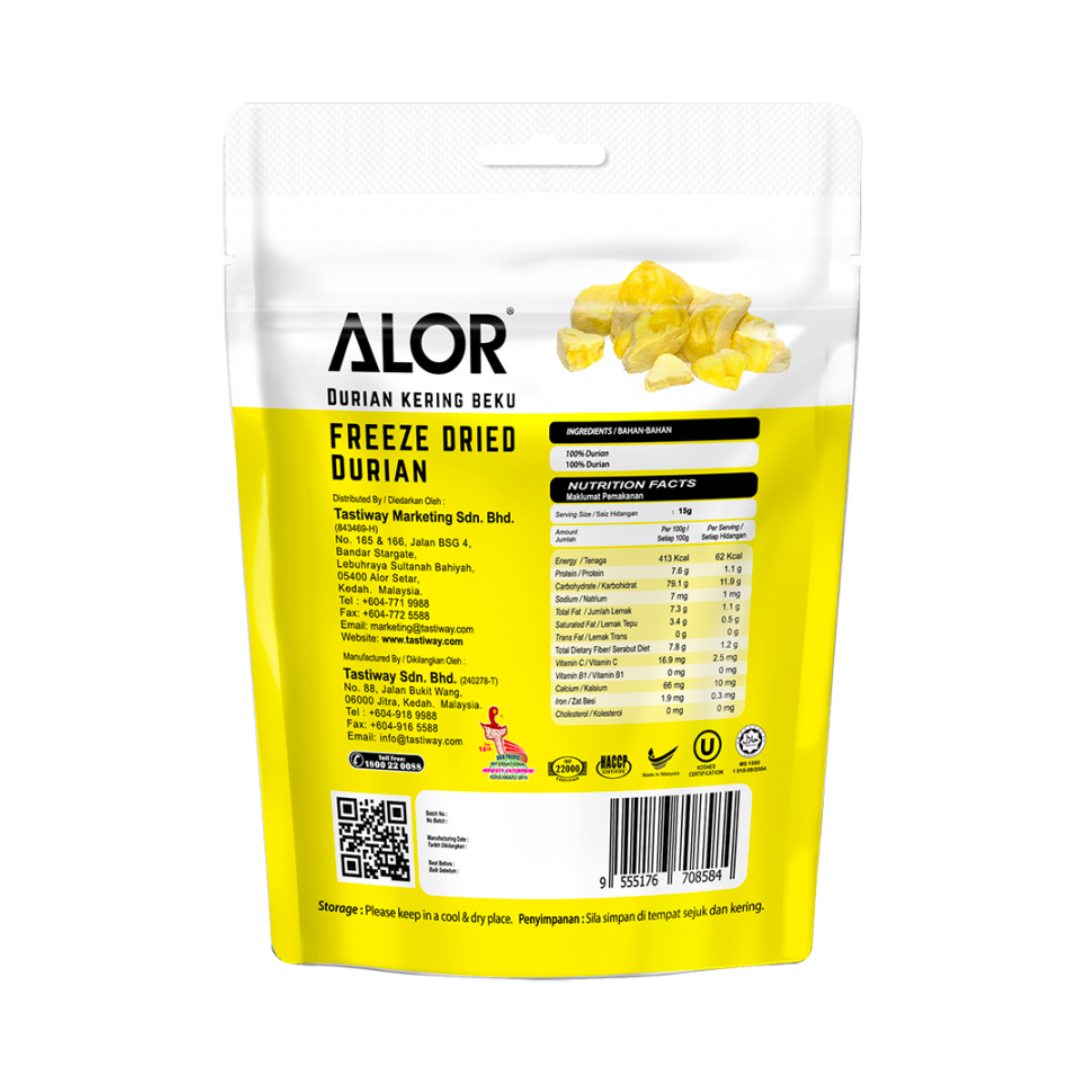 Alor - Freeze Dried Durian (15g)