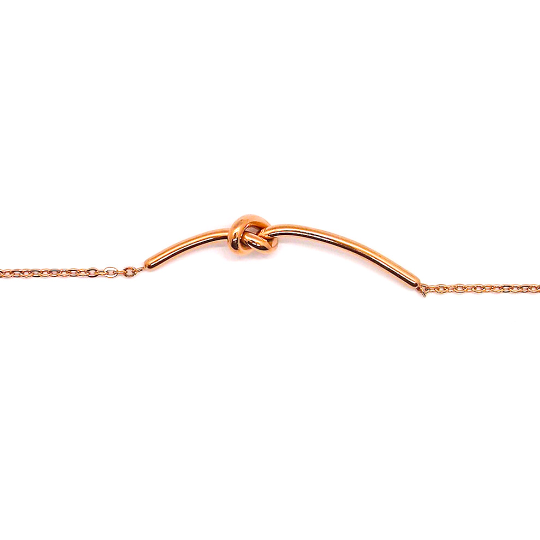Arva Classic Knot Bracelet in Rose Gold (Stainless Steel)