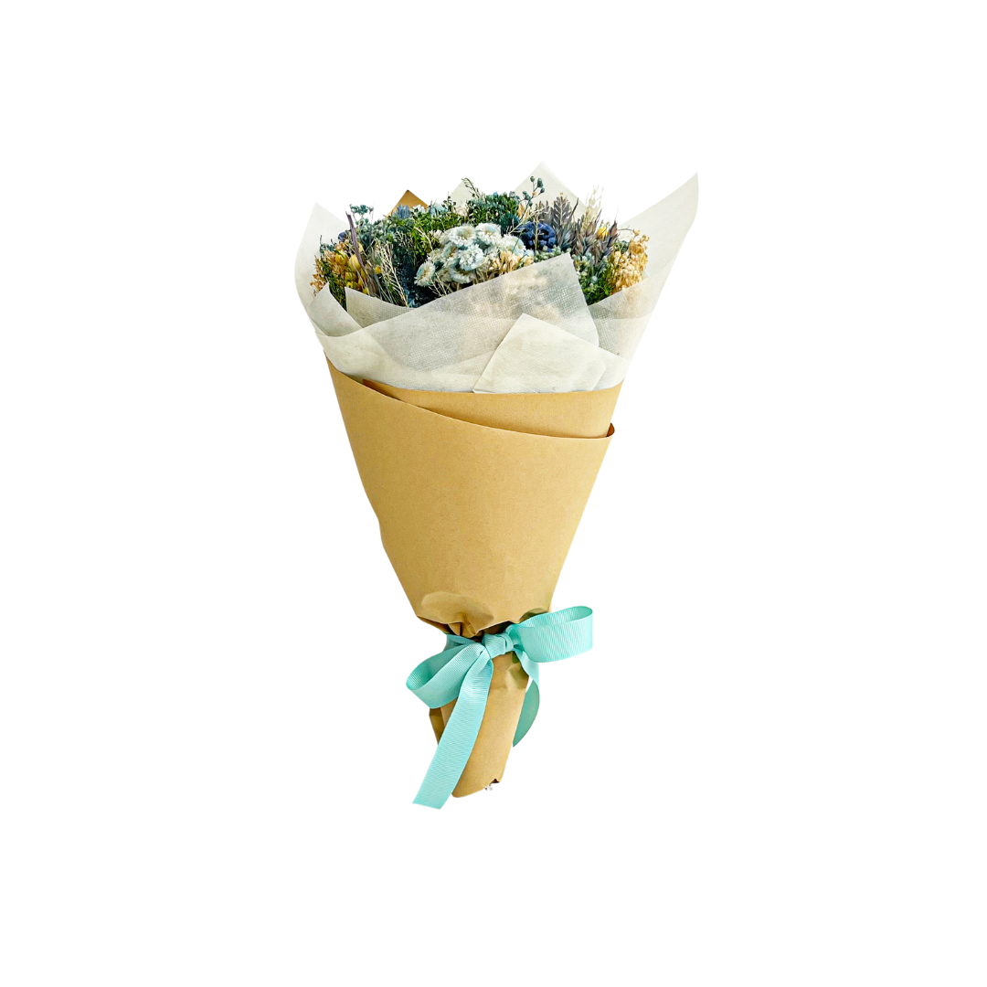 Azure Dried Flower Bouquet