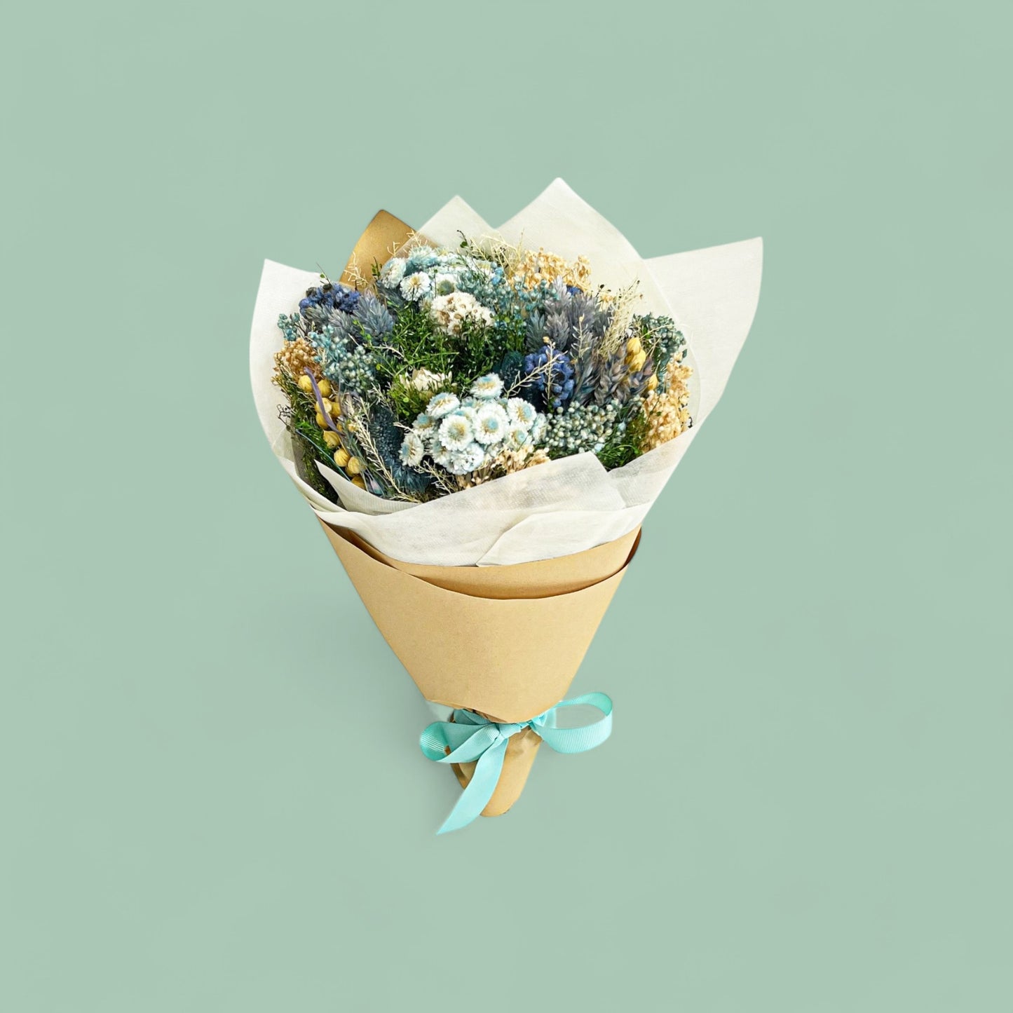 Azure Dried Flower Bouquet