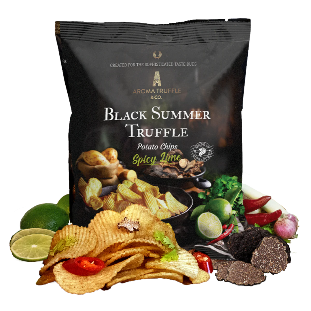 Aroma Truffle Black Summer Truffle Chips - Spicy Lime
