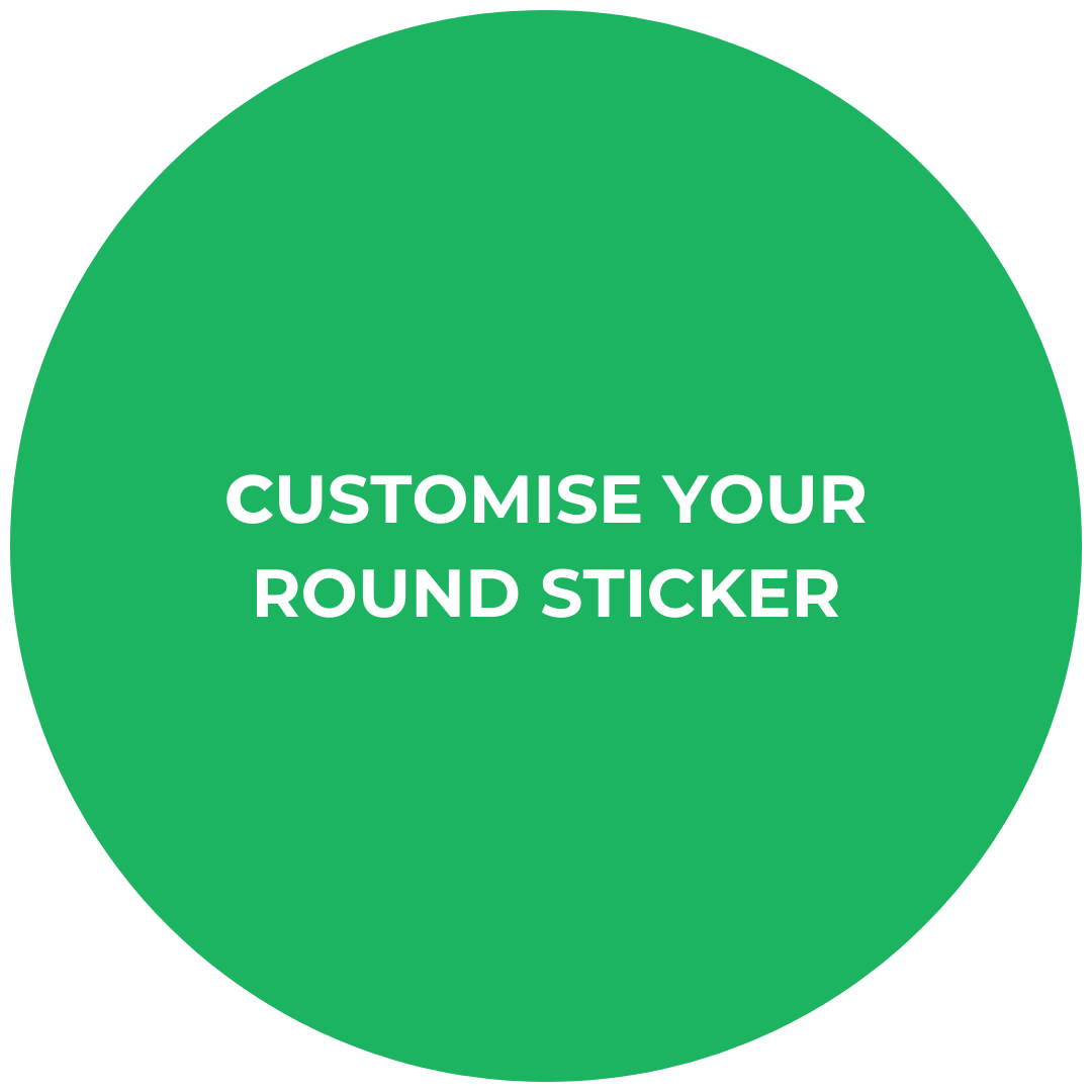 Customise Round Logo Sticker (6cm)