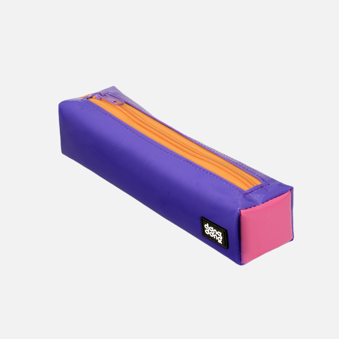 Dòng Dòng Upcycled Pen & Pencil Case - Purple