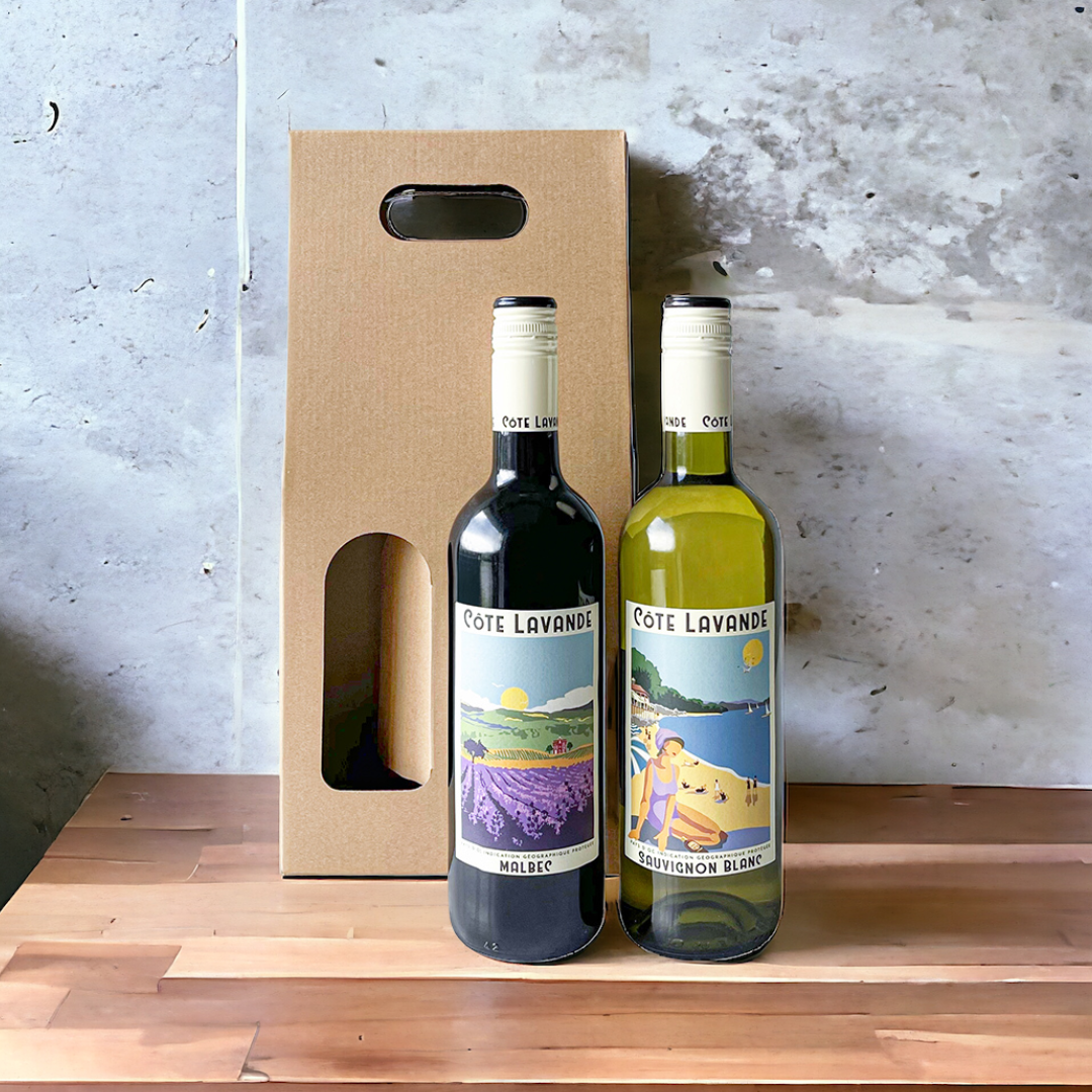 Gift Set of 2 Wine Bottles - Côte Lavande