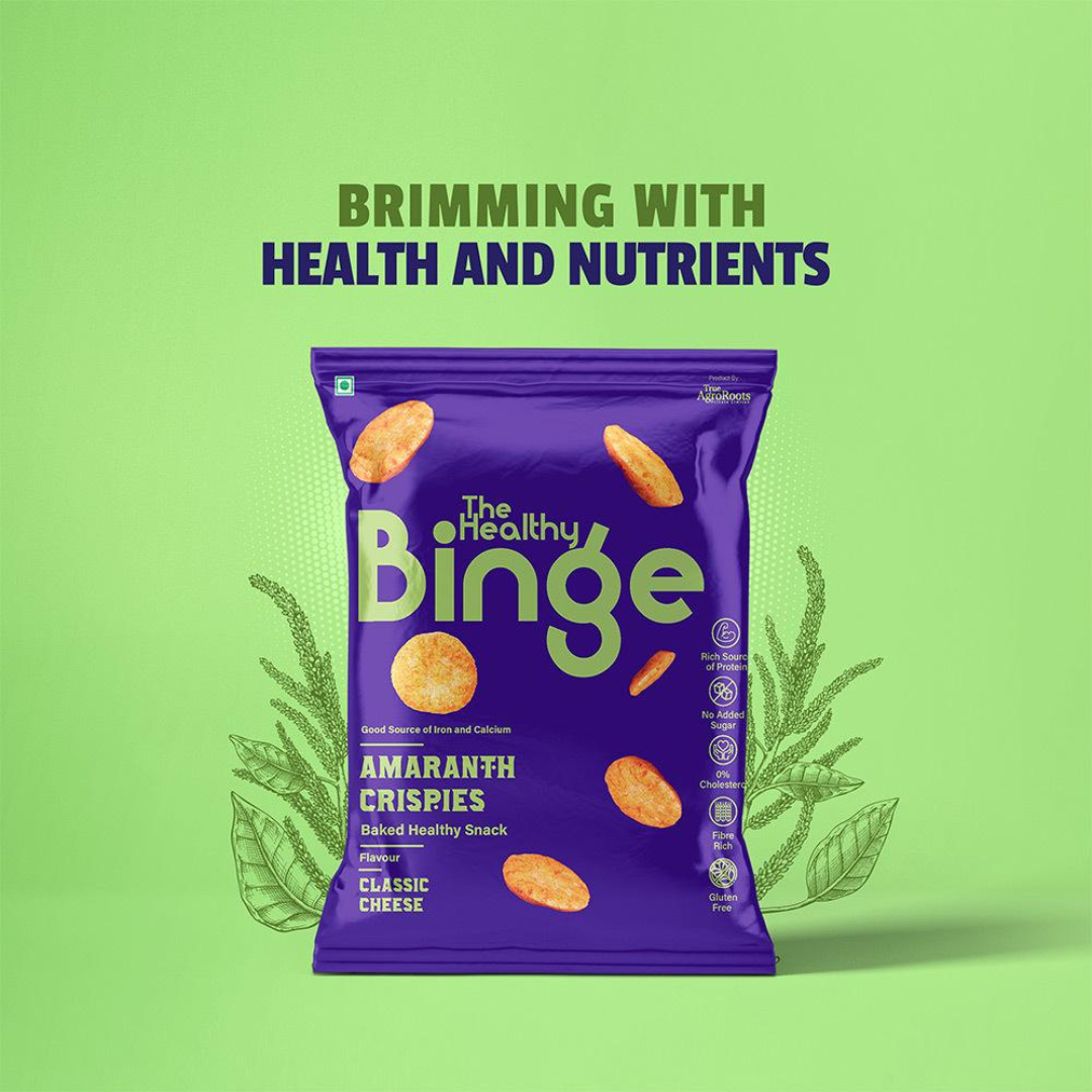 Healthy Binge Amaranth Crispies - Classic Cheese (40g)