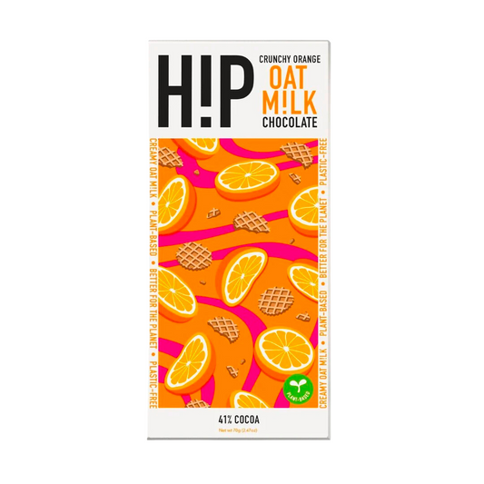 Hip Chocolate Oat Milk Chocolate - Crunchy Orange (Vegan)