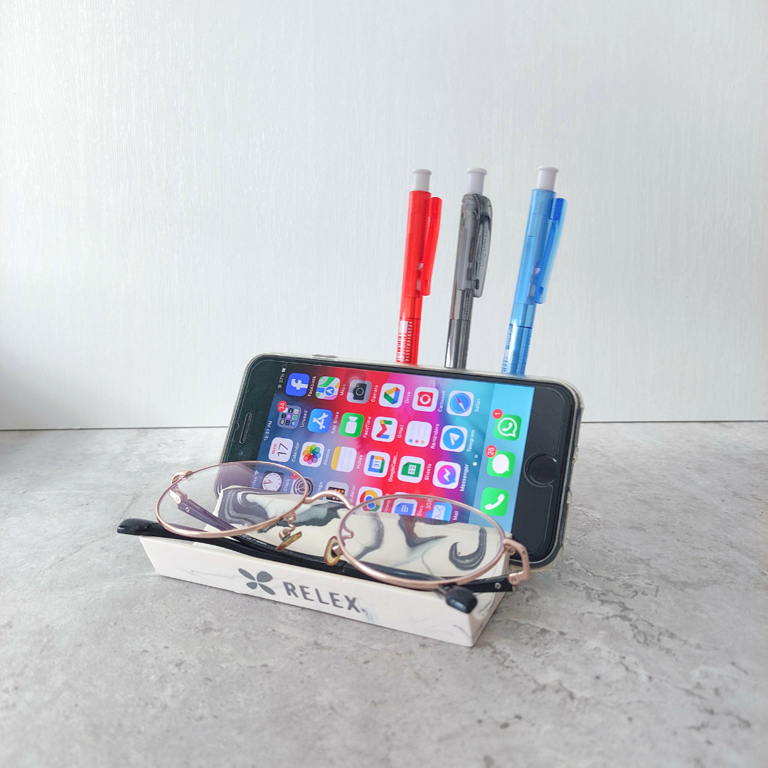 Custom Jesmonite Desktop Organiser