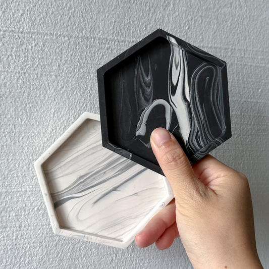 Custom Jesmonite Hexagon Coaster