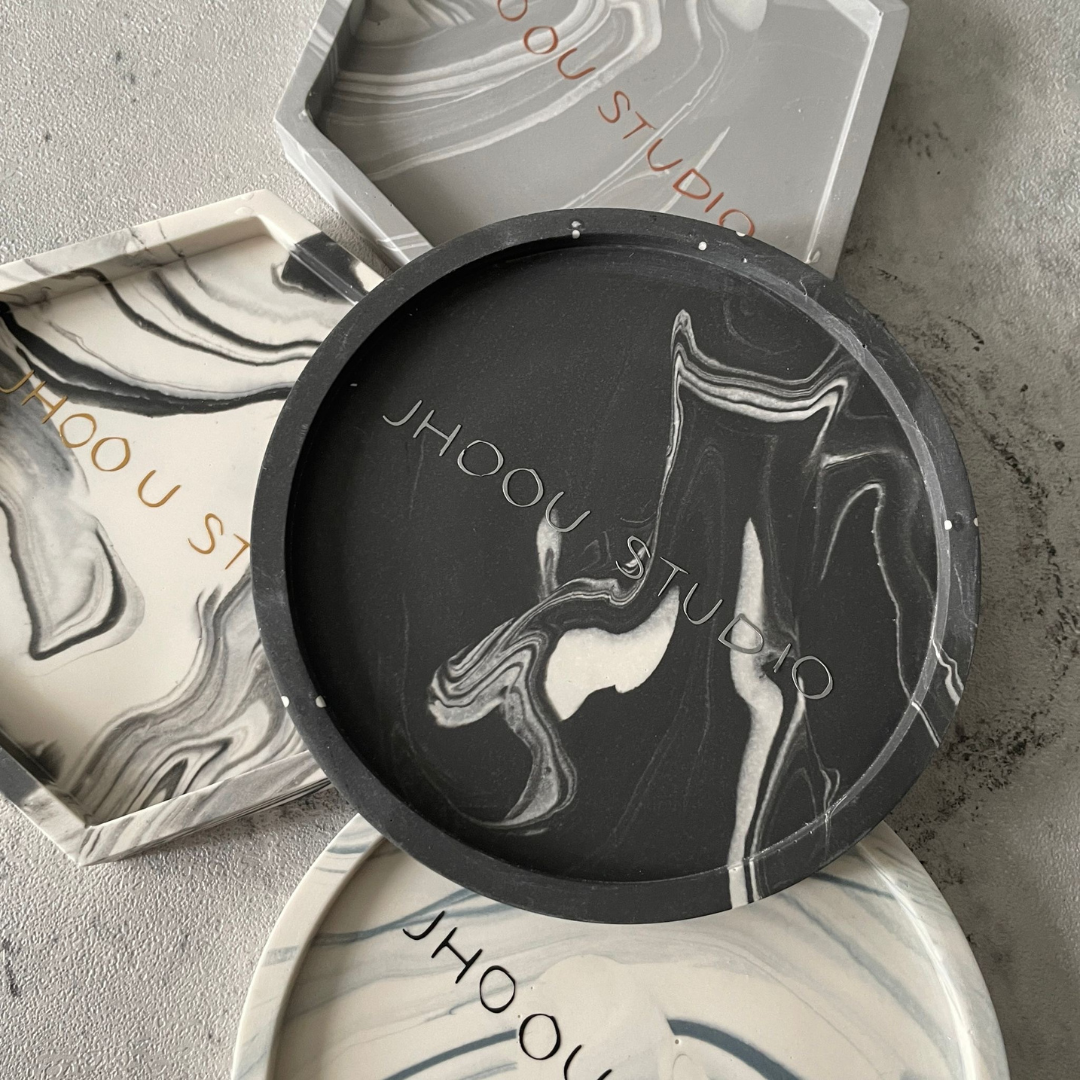 Custom Jesmonite Round Coaster