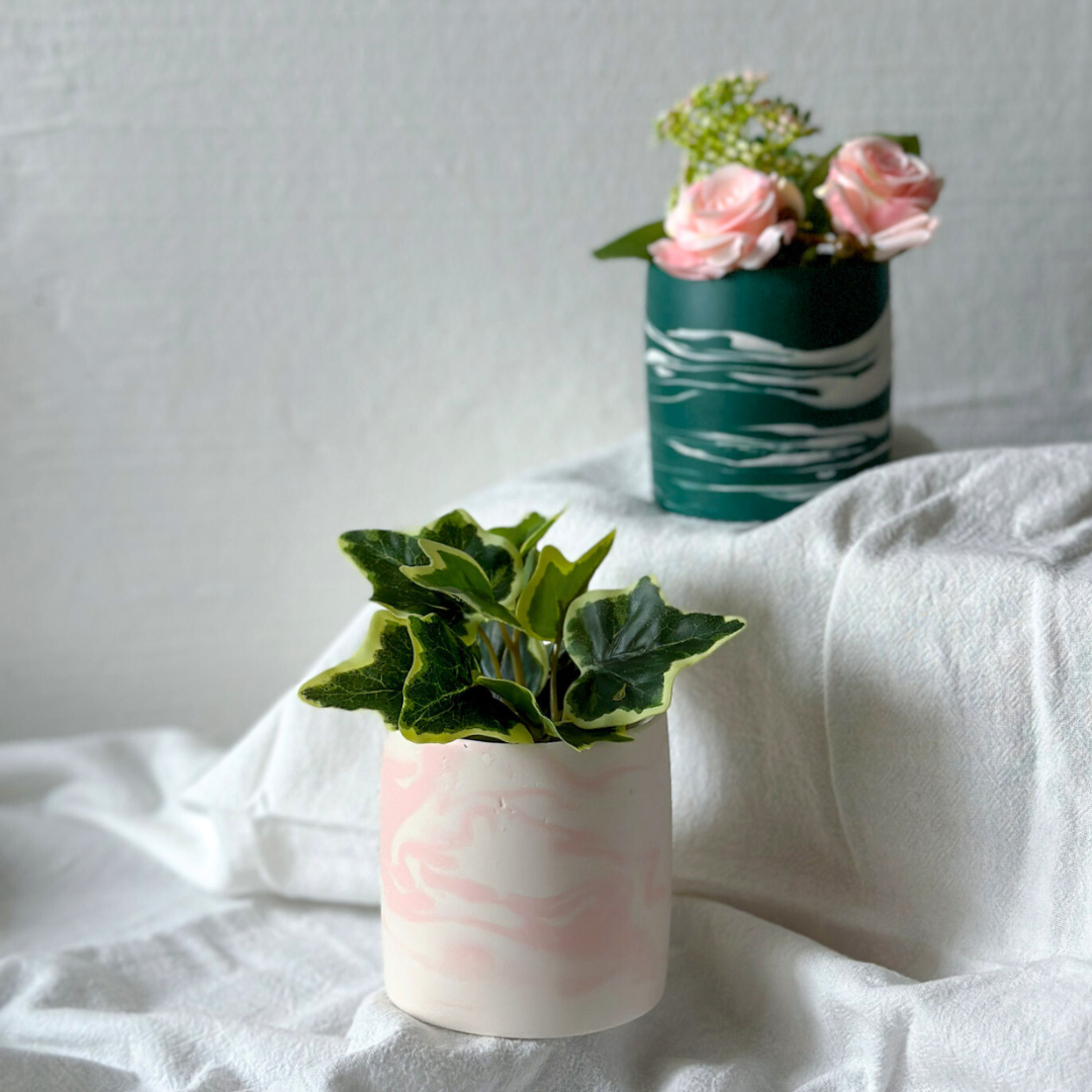 jesmonite plant pot Jhoou Studio Jesmonite Plant & Pen Pot
