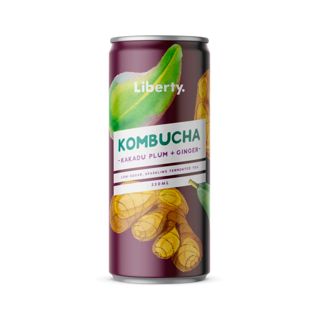 Liberty Kombucha - Kakadu Plum & Ginger Kombucha (330ml)