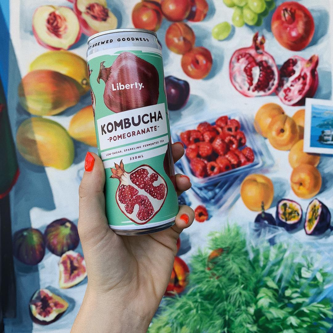 Liberty Kombucha - Pomegranate Kombucha (330ml)