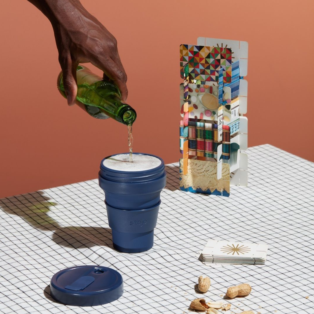 Stojo - Collapsible Cup - Denim (473ml/16oz)