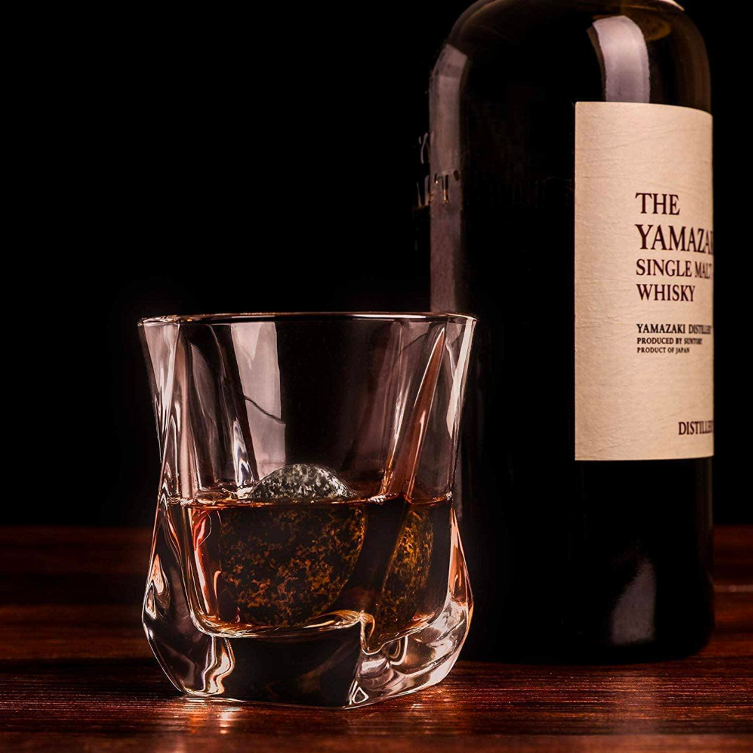 ROCKS The Connoisseur’s Set with 2 Crystal Twist Glasses