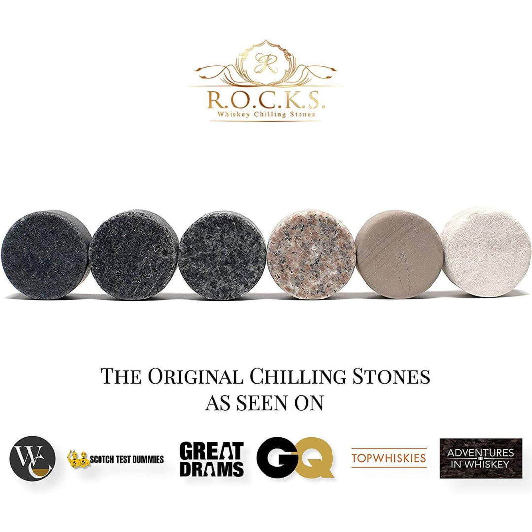 ROCKS The Connoisseur’s Set with 2 Crystal Signature Glasses