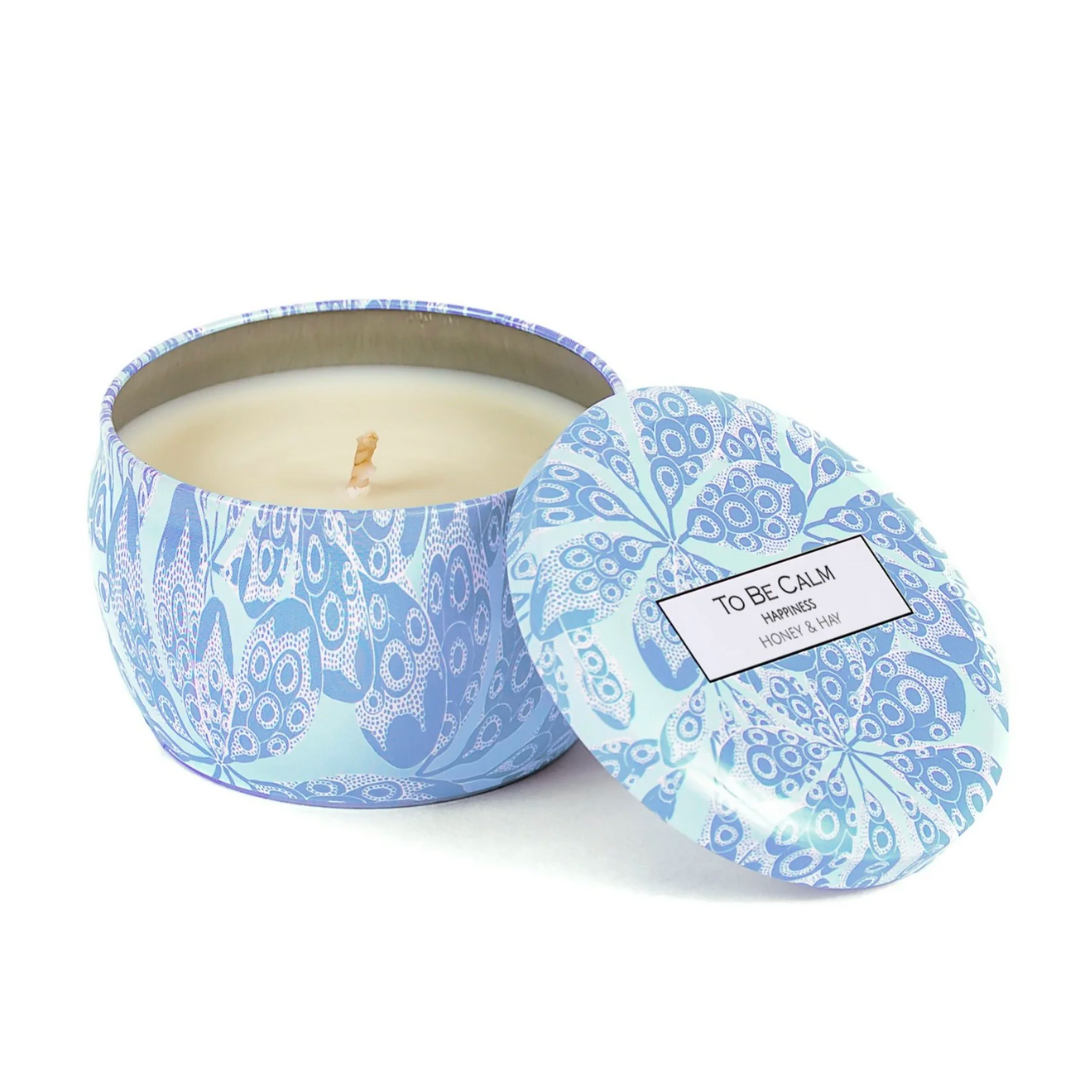 Mini Soy Candle - Happiness (Honey & Hay)