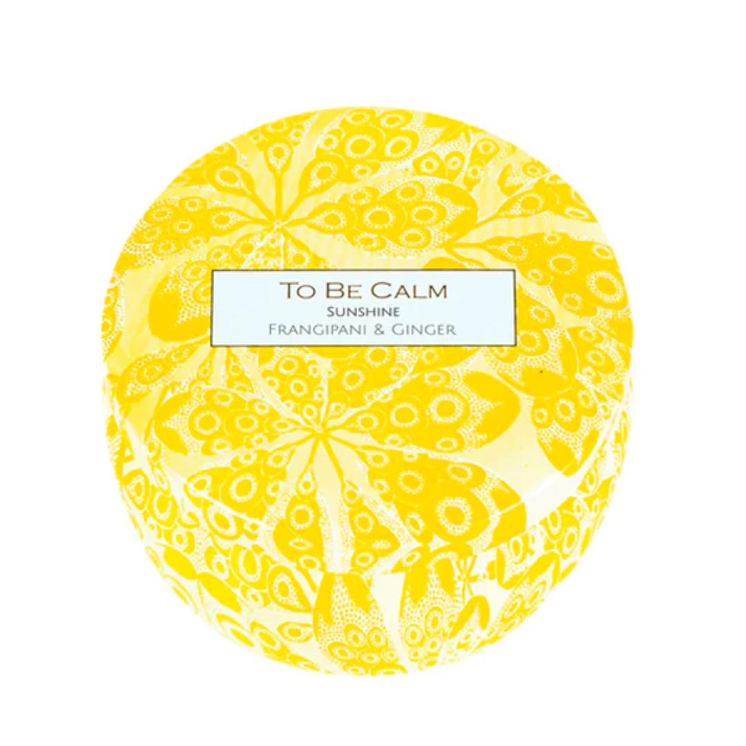 To Be Calm Mini Soy Candle - Sunshine (Frangipani & Ginger)