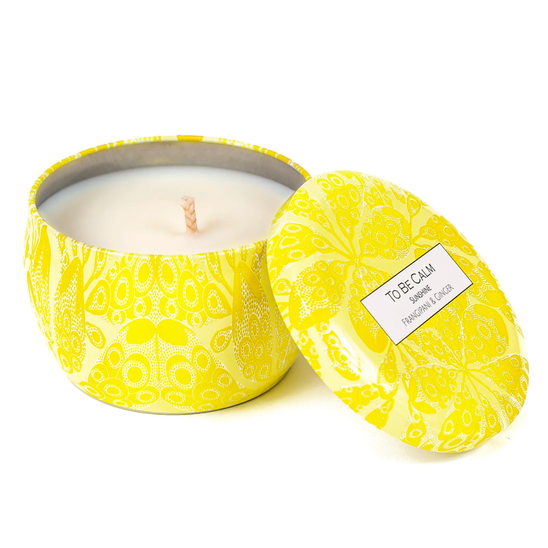 To Be Calm Mini Soy Candle - Sunshine (Frangipani & Ginger)