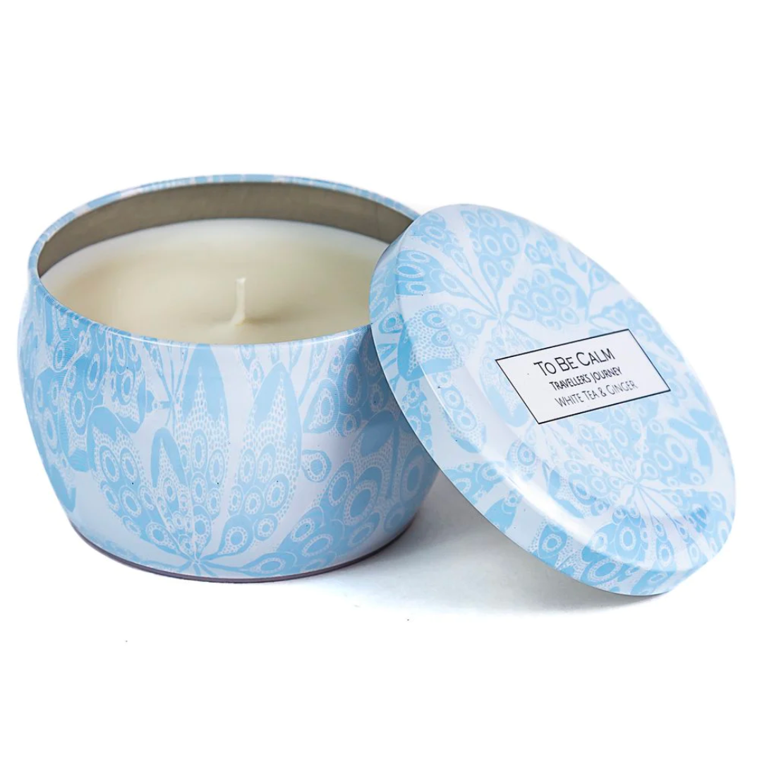 To Be Calm Mini Soy Candle - Traveller's Journey (White Tea & Ginger)