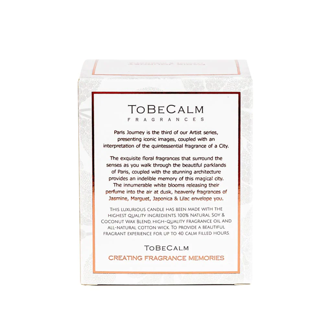 To Be Calm Medium Soy Candle - Paris Journey (Jasmine & Magnolia)