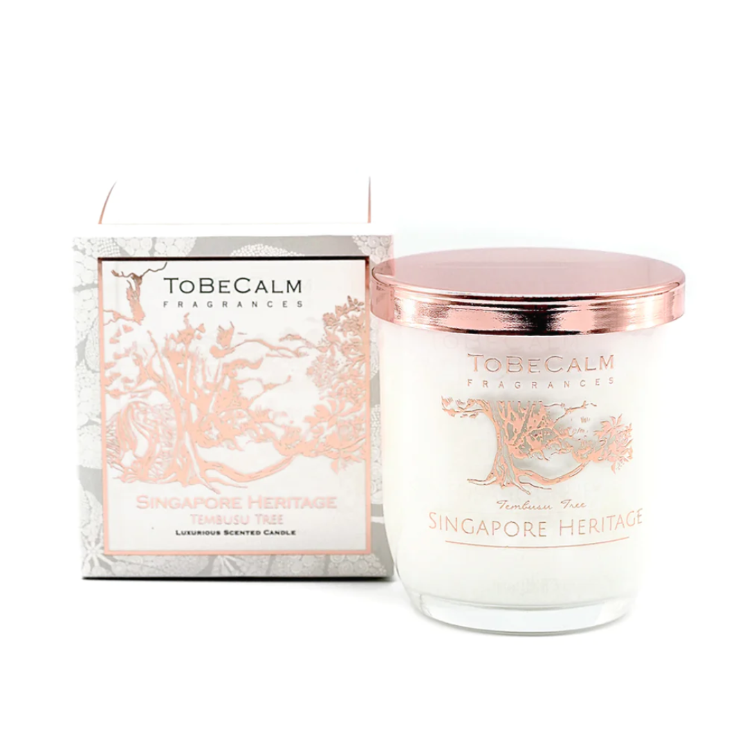 To Be Calm Medium Soy Candle - Singapore Heritage (Tembusu Tree)