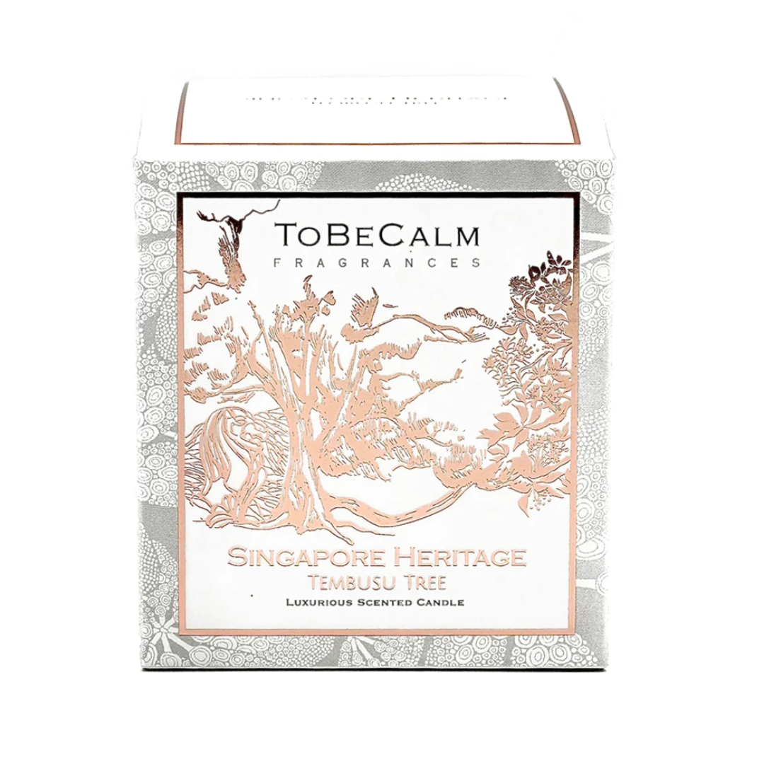 To Be Calm Medium Soy Candle - Singapore Heritage (Tembusu Tree)