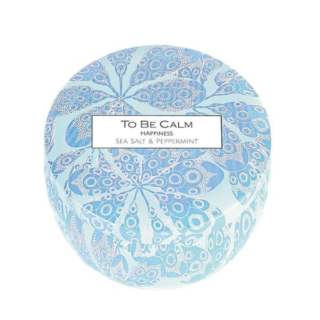To Be Calm Mini Soy Candle - Happiness (Sea Salt & Peppermint)