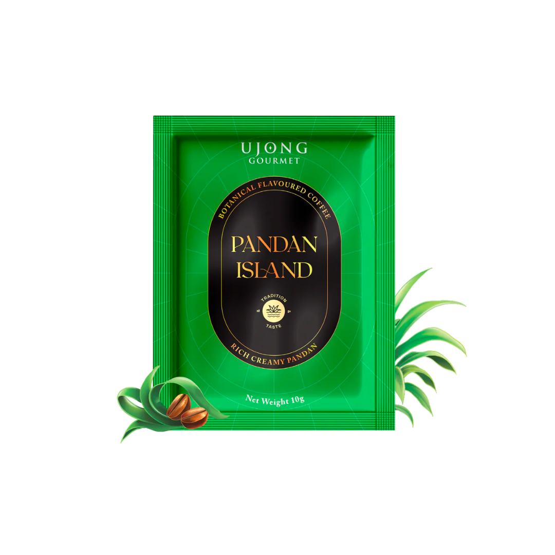 Ujong Gourmet Botanical Flavoured Coffee - Pandan Island (5 Drip Coffee Bags)