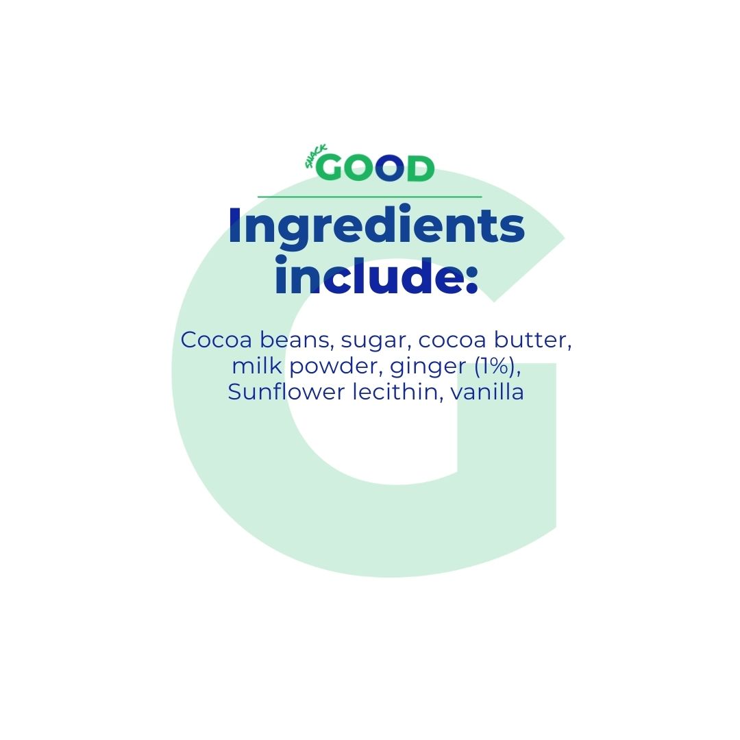Krakakoa - Chocolate Bar - Ginger Dark Milk Chocolate (50g)