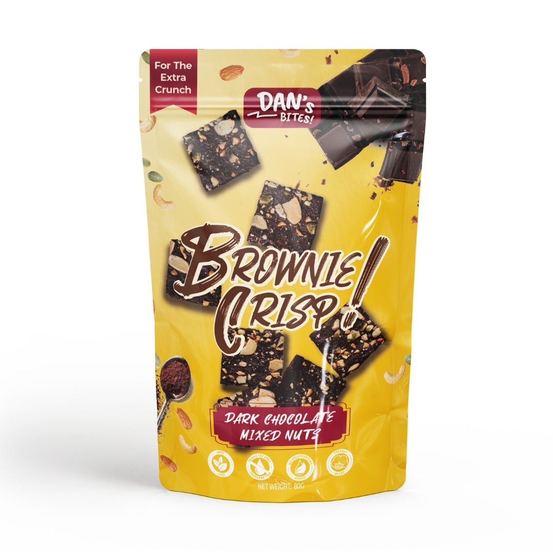 Dan'Dan's Bites - Brownie Crisp - Dark Chocolate Mixed Nuts (80g)