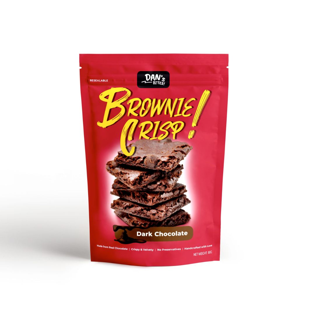 Dan's Bites - Brownie Crisp - Dark Chocolate (80g)