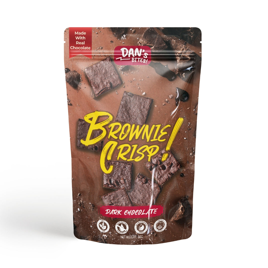 Dan's Bites - Brownie Crisp - Dark Chocolate (80g)