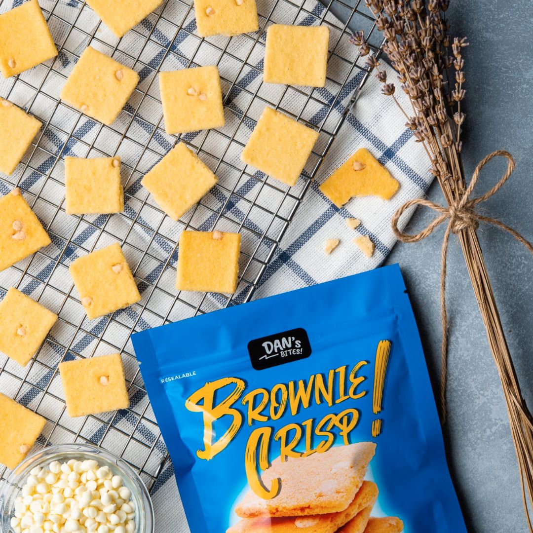 Dan's Bites - Brownie Crisp - White Chocolate (80g)