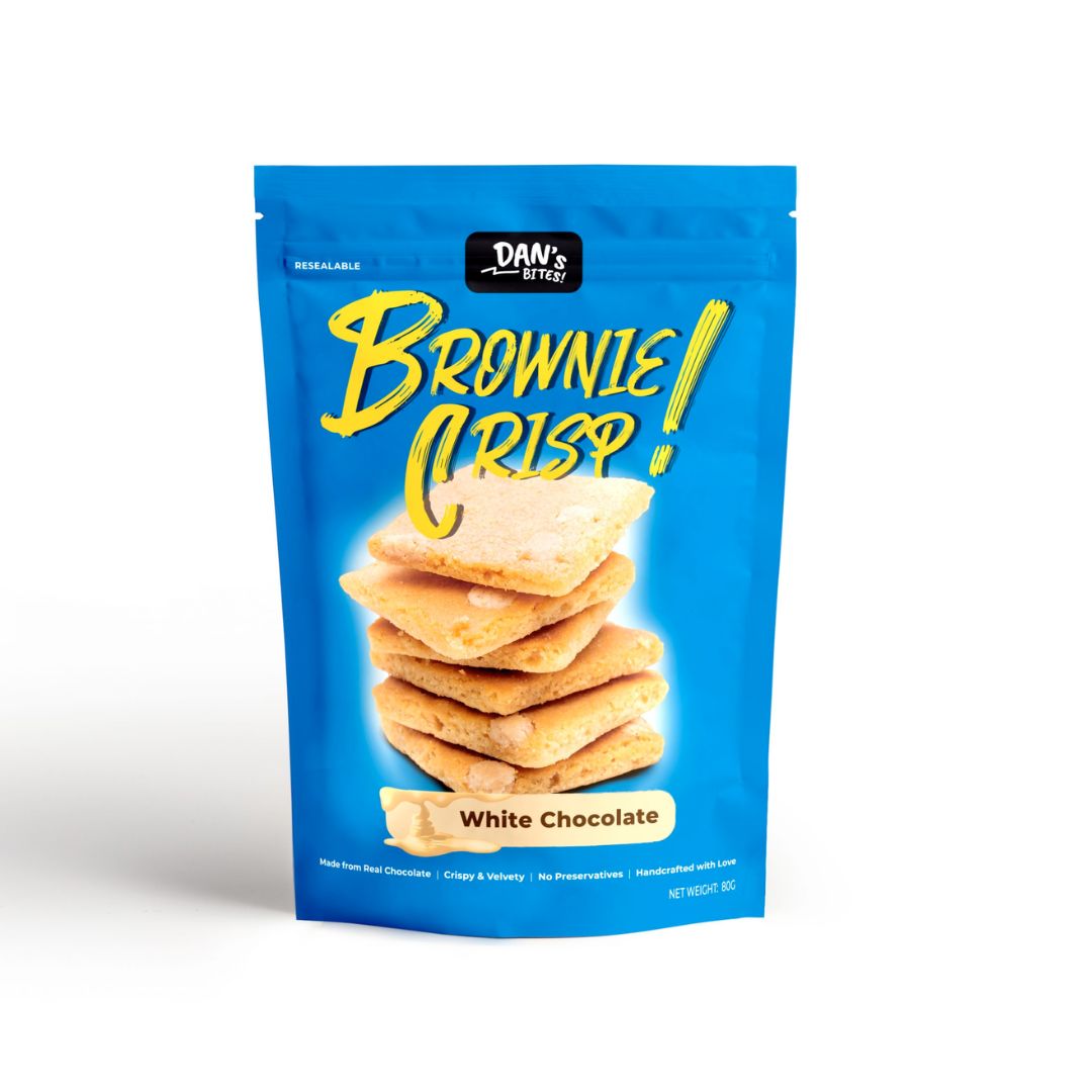 Dan's Bites - Brownie Crisp - White Chocolate (80g)