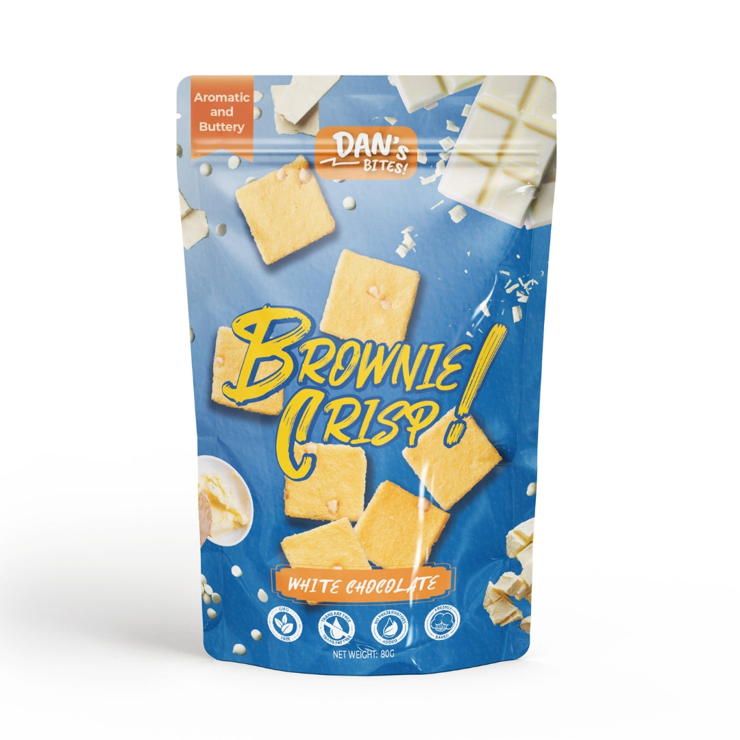 Dan's Bites - Brownie Crisp - White Chocolate (80g)