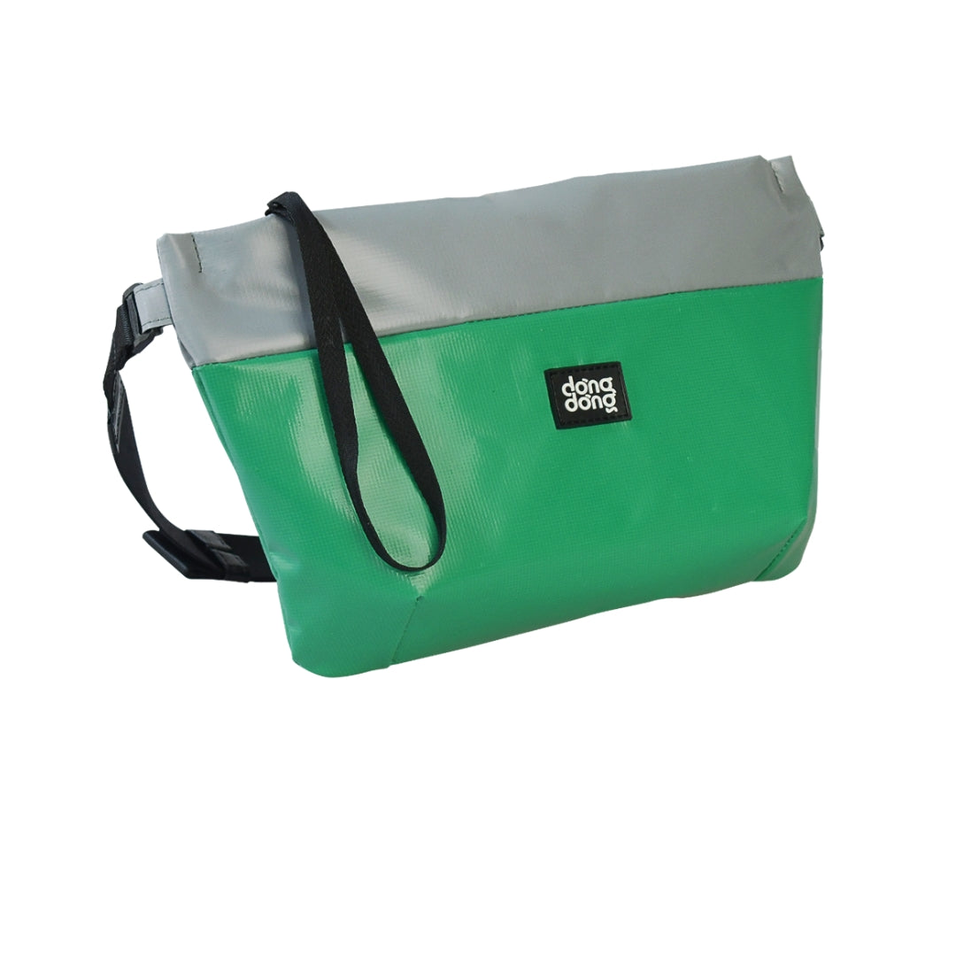 DDSG Upcycled Bum Bag (Green & Grey)