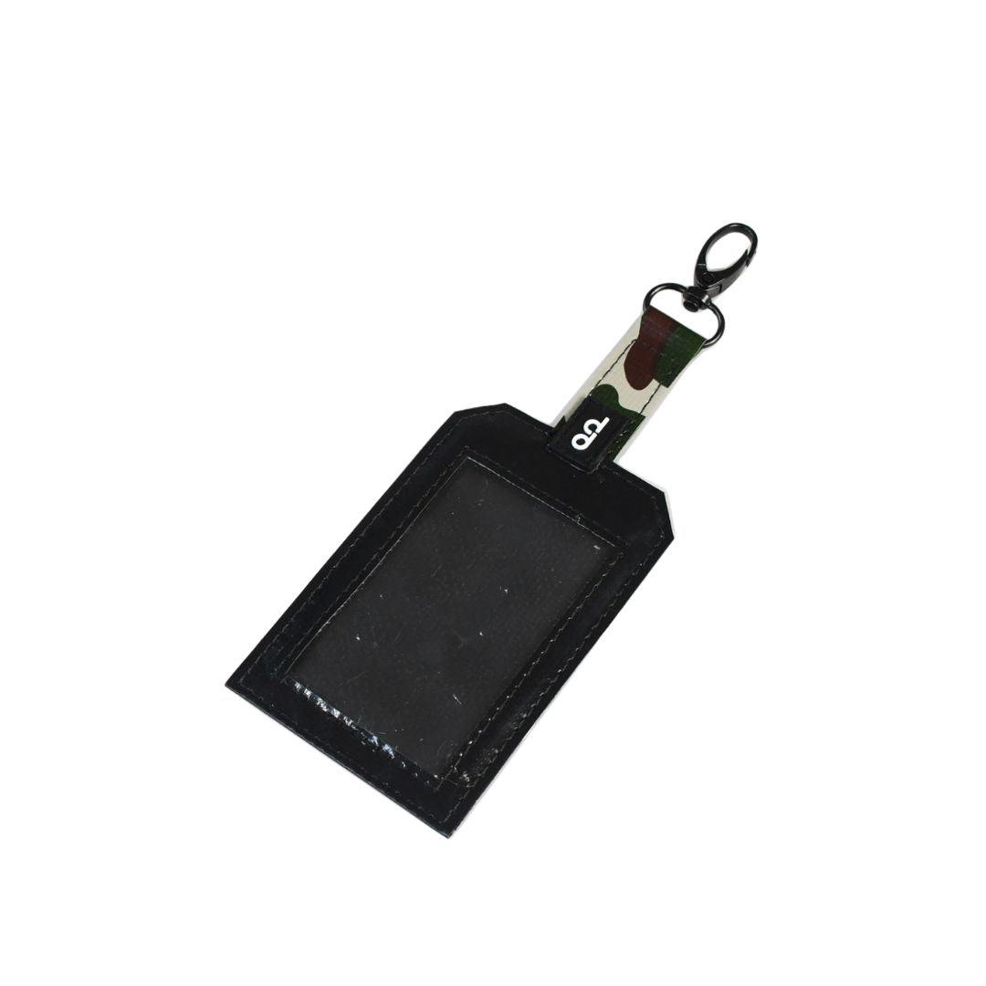 DDSG Upcycled Dual-Use Luggage Tag & Staff Card Holder (Black)