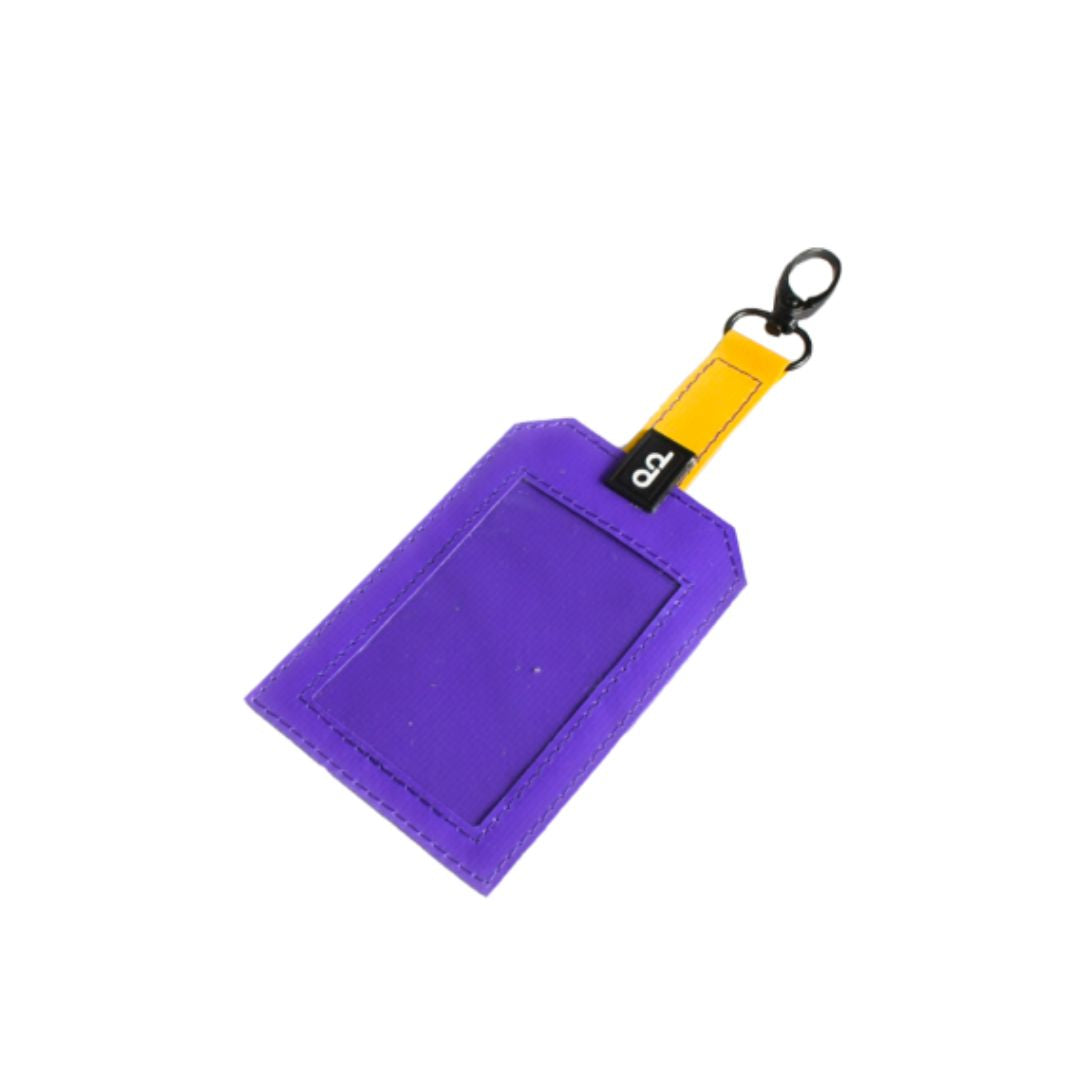 DDSG Upcycled Dual-Use Luggage Tag & Staff Card Holder (Purple)