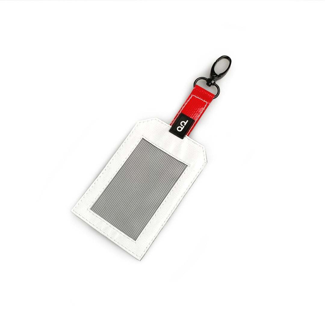 DDSG Upcycled Dual-Use Luggage Tag & Staff Card Holder (White)