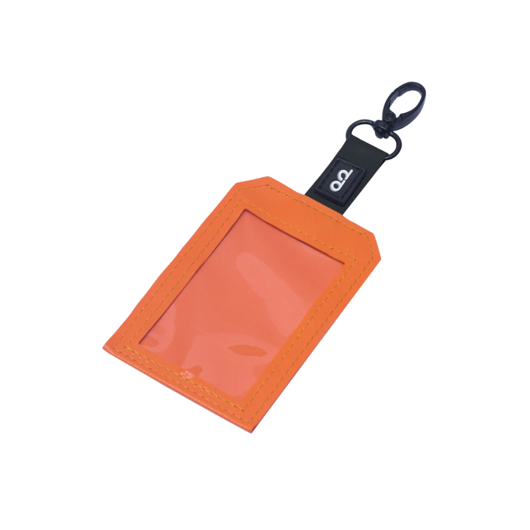 DDSG Upcycled Dual-Use Luggage Tag & Staff Card Holder (Orange)