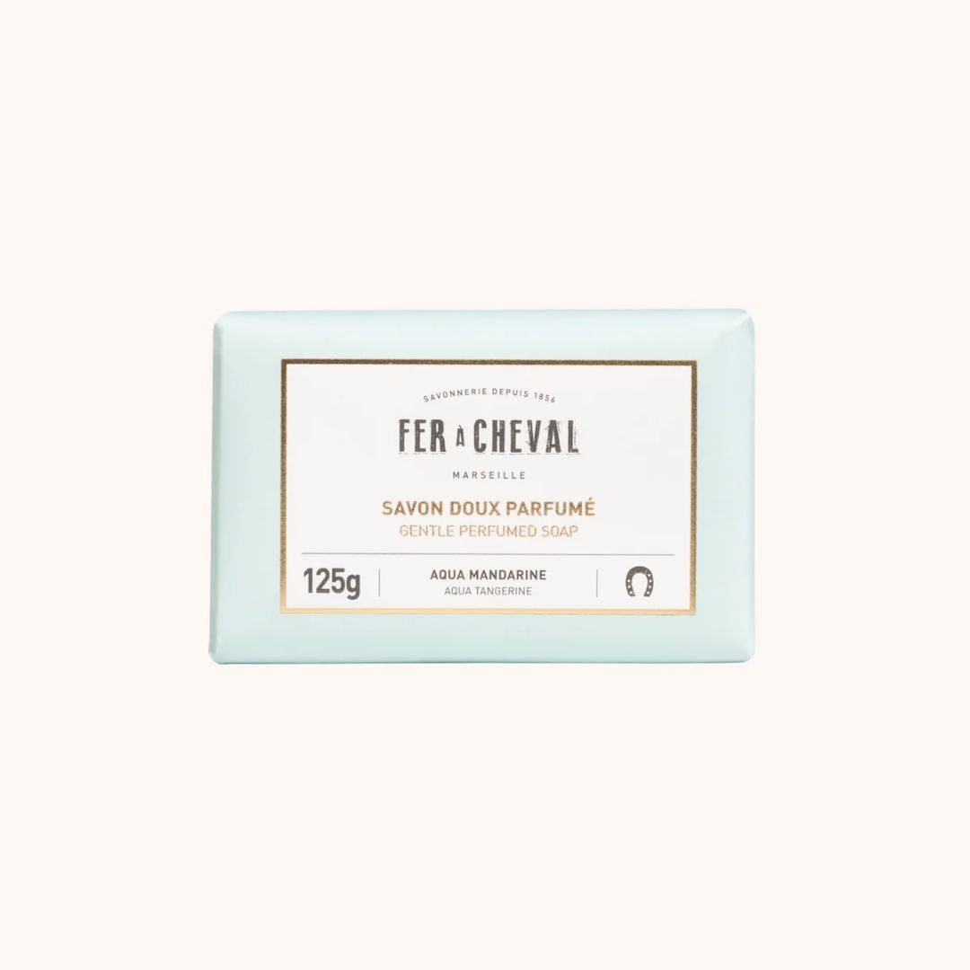 Fer a Cheval Scented Marseille Soap Bar (125g) - Aqua Tangerine