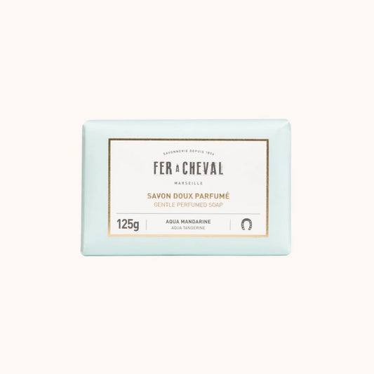 Fer a Cheval Scented Marseille Soap Bar (125g) - Aqua Tangerine