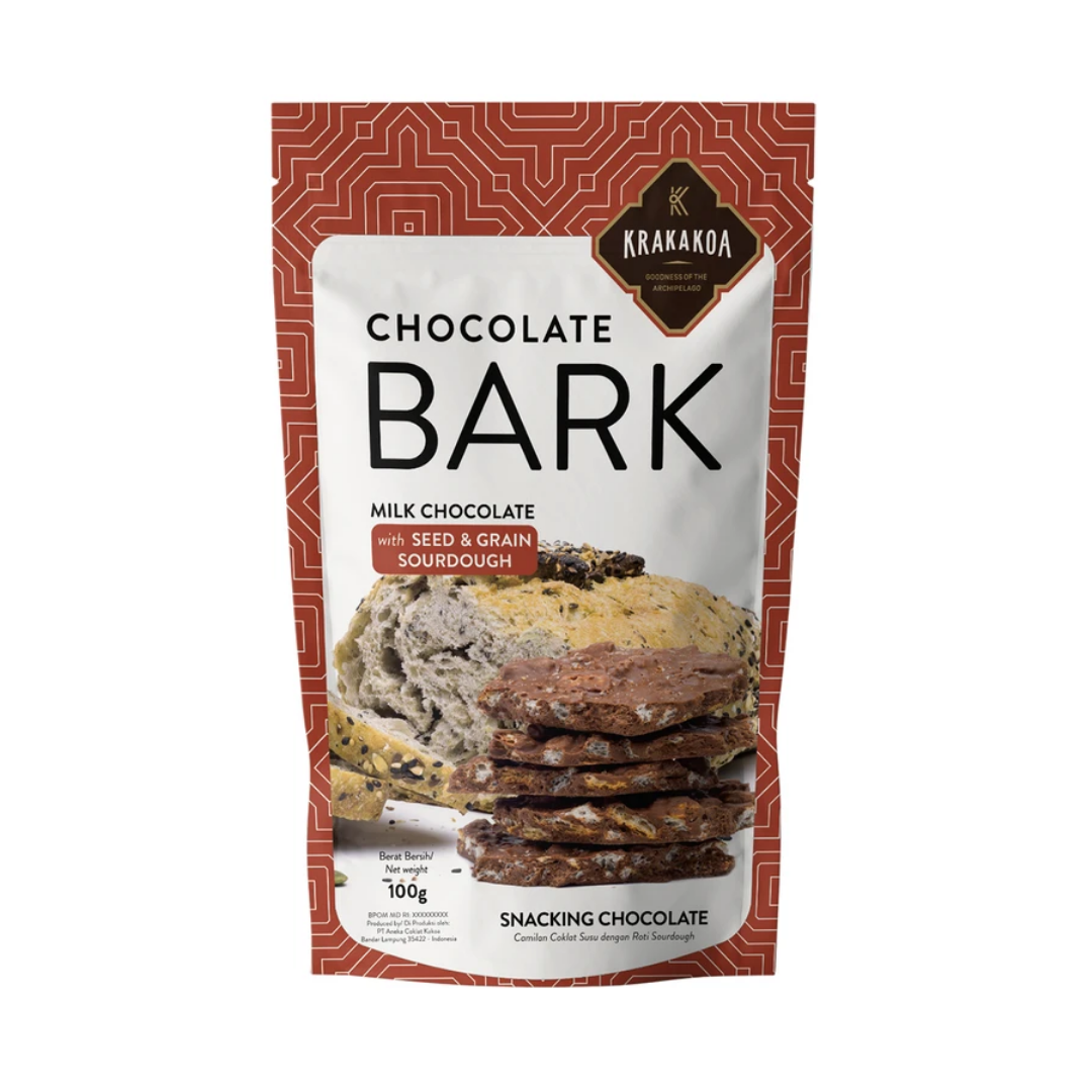 Krakakoa - Chocolate Bark - Grain Sourdough Milk Chocolate (100g)
