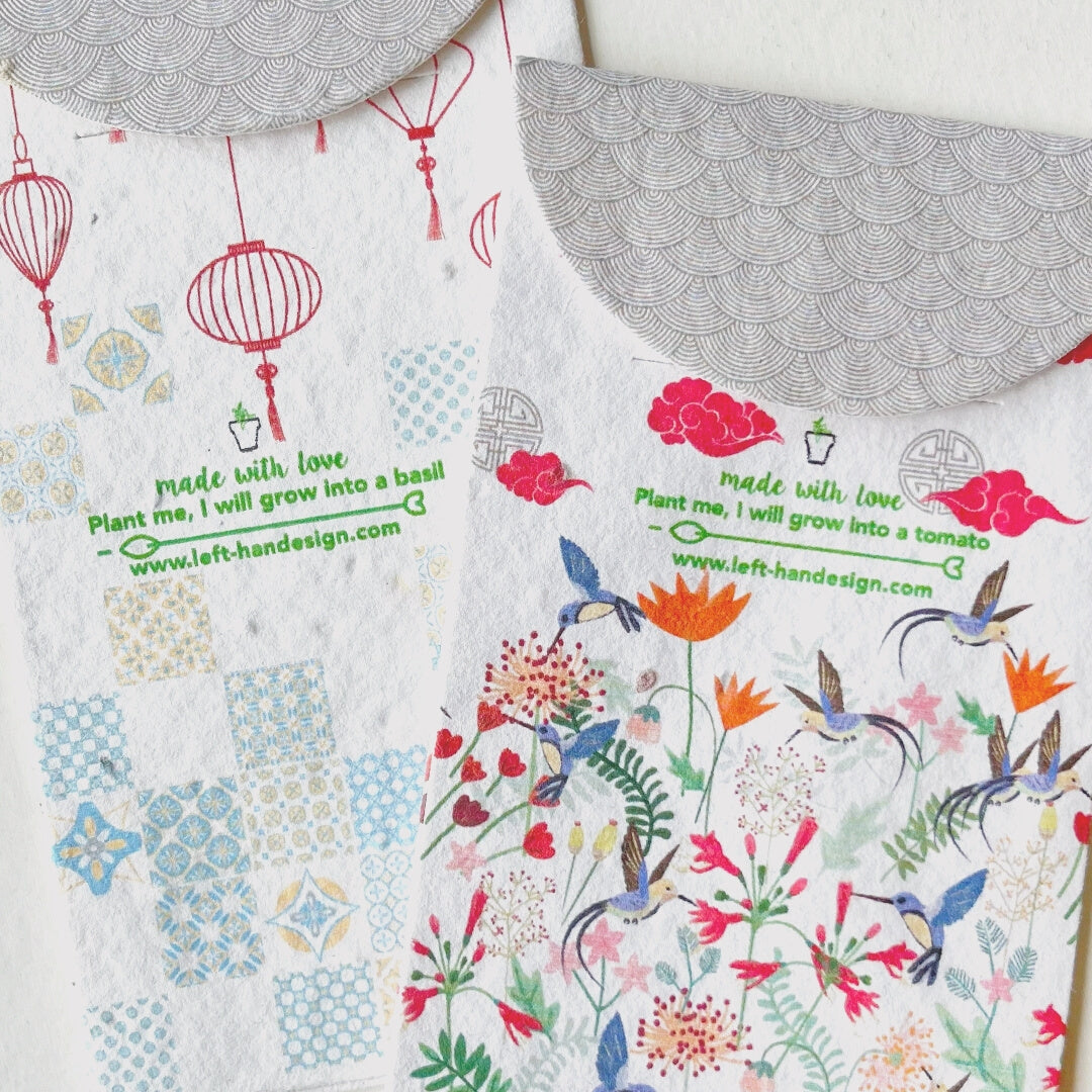 Left-handesign BIJ Plantable Angbaos (Set of 2)