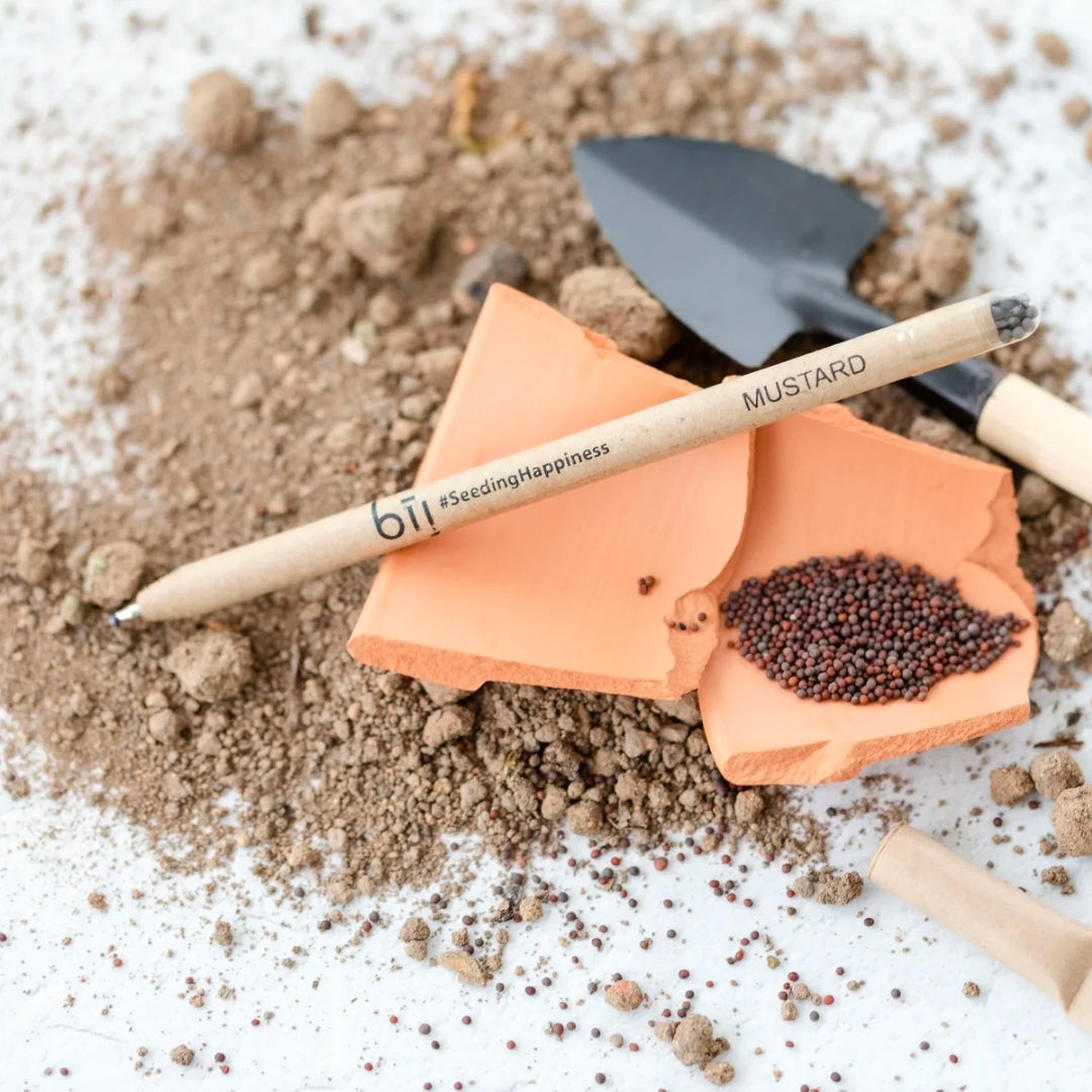 Left-handesign BIJ Plantable Pen - Mustard Seeds
