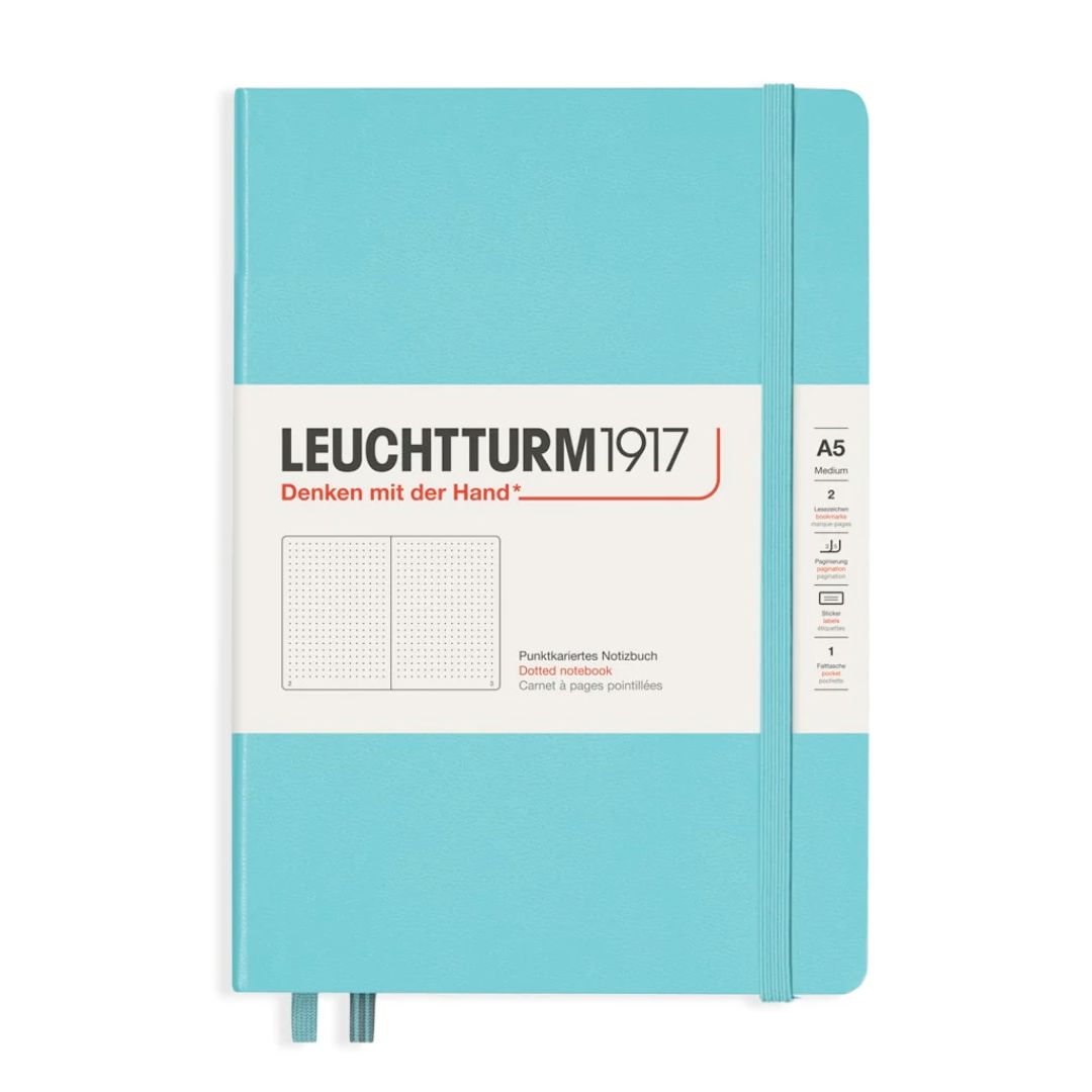 Leuchtturm1917 - Hardcover A5 Notebook - Aquamarine