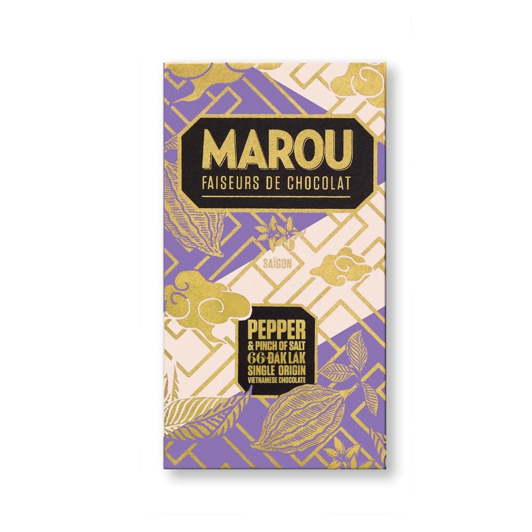 Marou - Pepper Salt Chocolate 66% (80g)