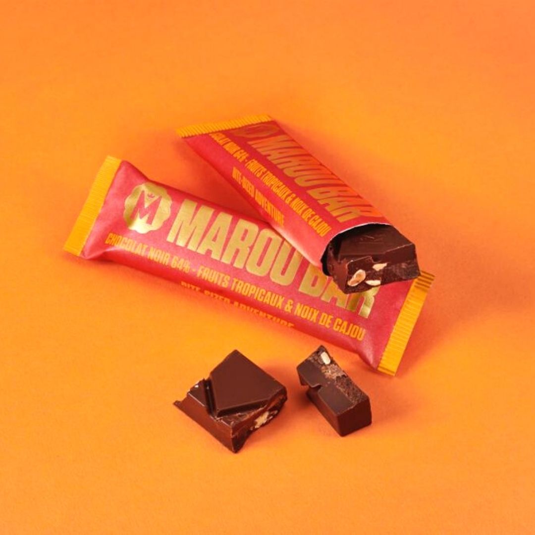 Marou - Chocolate Bar 64% w/ Tropical Fruits & Cashews (35g)