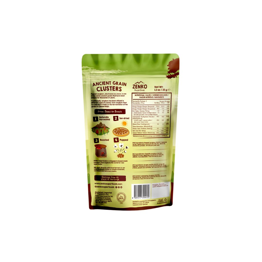 Zenko - Ancient Grain Clusters - Apple Cinnamon (35g)